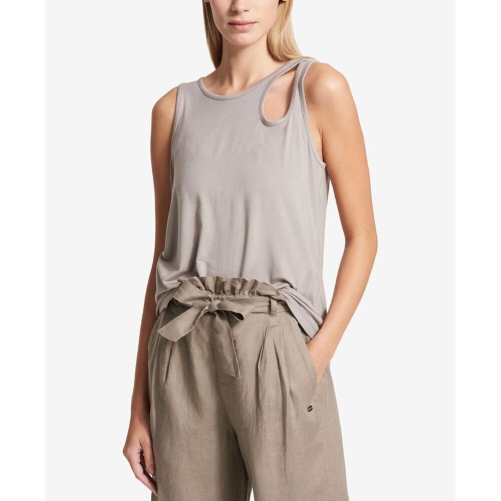 DKNY Sport Shoulder Cutout Tank Top